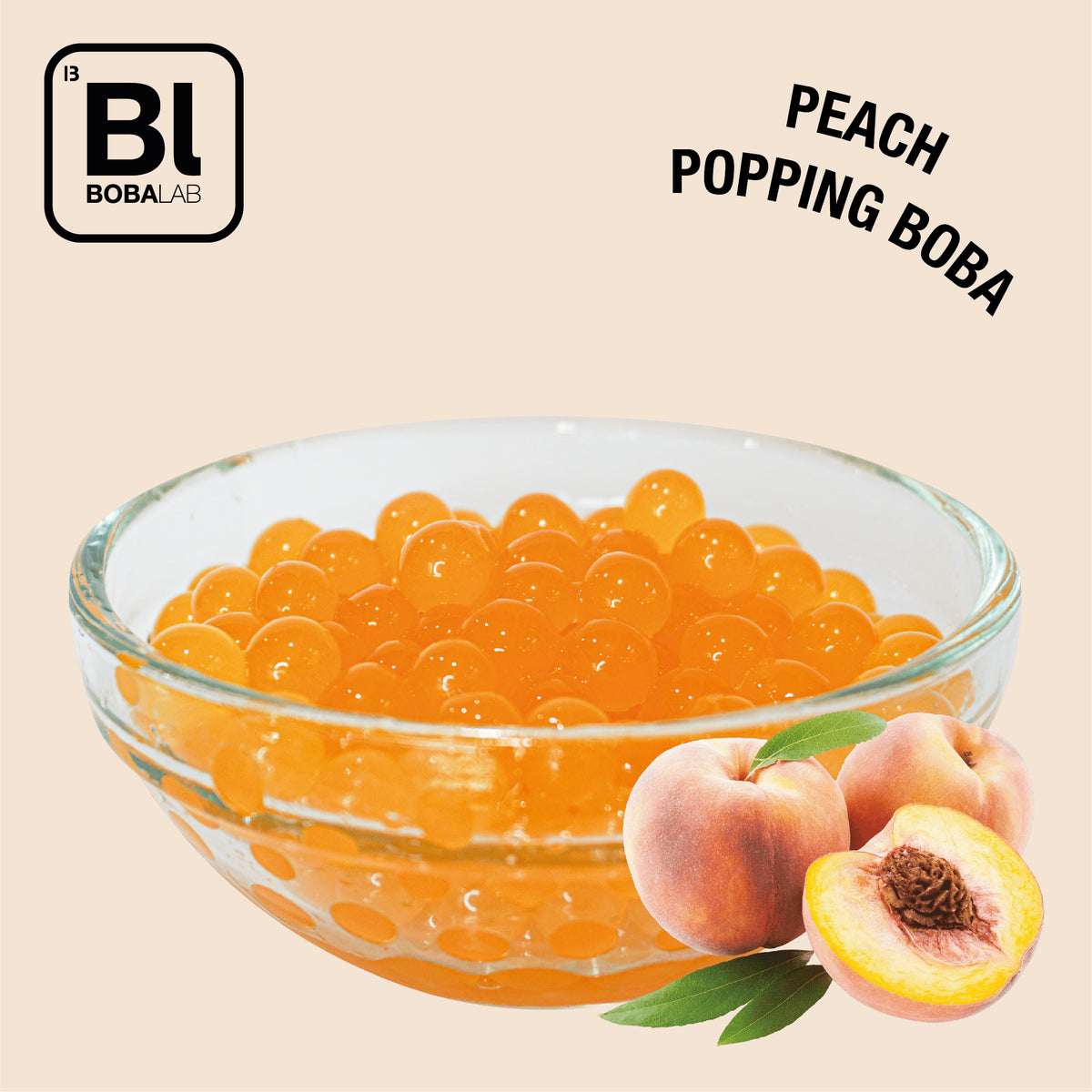 Peach Popping Bubbles 3.2kg/tub Boba Lab