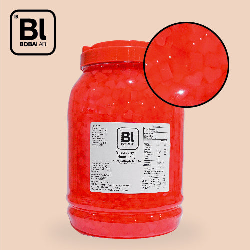 Strawberry Heart Jelly 3.85kg/tub
